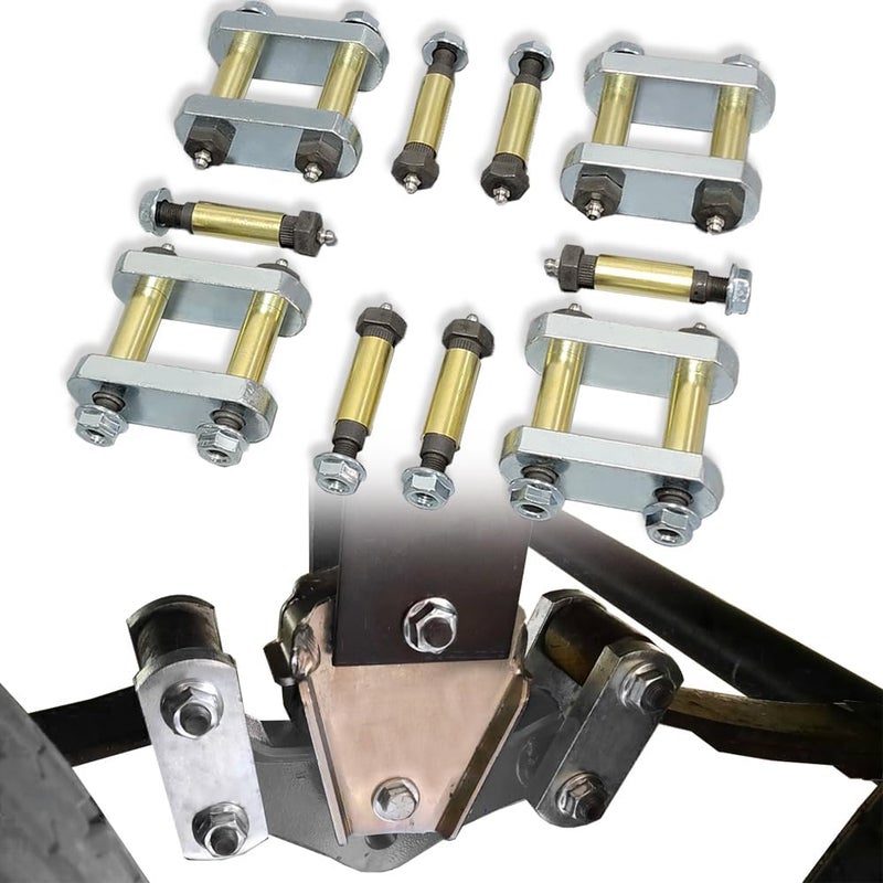 Dimeani Heavy Duty Trailer Shackle Kit fit for CRE3000 Stock Equaflex 2.25" Shackles, Trailer Shackle Links for Leaf Springs Tandem Axle Truck/Trailers, Shackle Upgrade Kit UO12-016 - Image 1